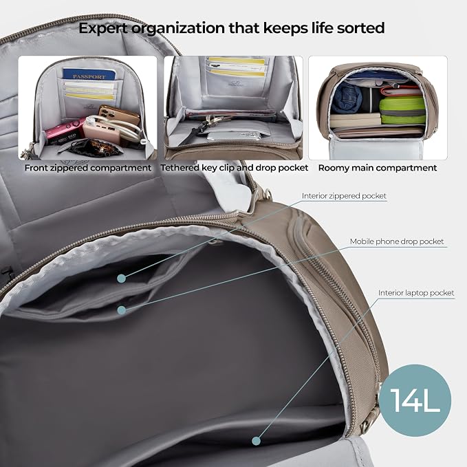 Travelon Anti-Theft Classic Backpack - Image 7
