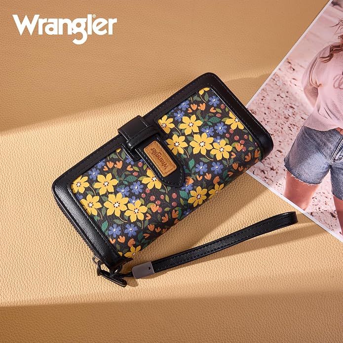 X Wrangler Women's Wallets Bifold Wristlet Wallets for Women Large Capacity Credit Card Wallet with ID Window - Image 2