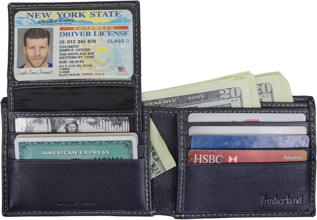 Timberland Men's Genuine Leather Passcase Security RFID Wallet - Image 4