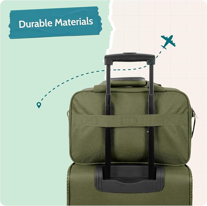U.S. Traveler Rio 14" Travel Tote Bag, Lightweight 1200D Carry-On Bag for Women & Men - Image 6