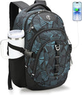 Swissdigital Laptop Backpack with USB Charging Port, Travel Backpack Fits 15.6 inches Computer, 31L Backpack for Men, Dark Green | SD803-96 by SwissdigitalDesign