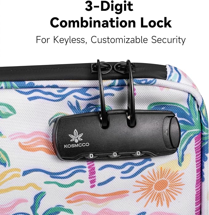 KOSMCCO Beach Locking Bag, Portable Safe, 9x7.5 Inch, Beach Day | Anti-Theft Design, Security Cable Included, Holds Phone Wallet and Keys, Ideal for Beach Pool Cruise and Travel - Image 4