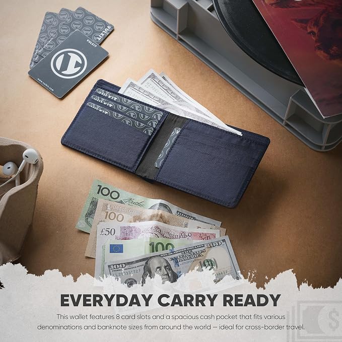 VULKIT Lite Wallet, RFID Blocking Bifold Wallets, Minimalist, Water-repellent & Wear-resistant - Image 5