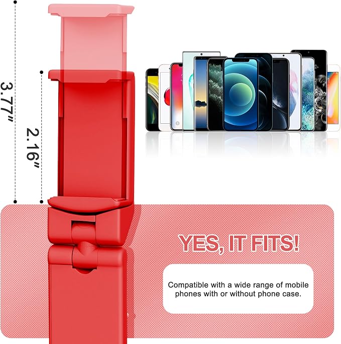 Perilogics Airplane Phone Holder Mount Universal in Flight Hands Free Viewing with Multi-Directional Dual 360 Degree Rotation (Coral) - Image 8