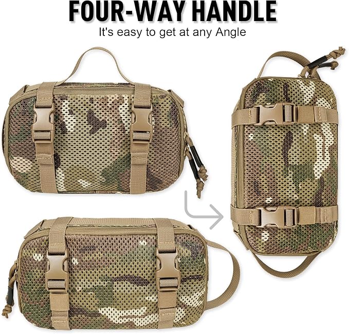 4 Set Tactical Packing Cubes ，Compressible Mesh Duffle Storage Bag,Portable Edc Molle Pouch Organizer. - Image 2