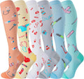 cerpite Compression Socks for Women & Men 6 Pairs Knee High Compression Socks 20-30 mmhg Best for Running,Nurse,Travel by Cerpitesportsstyles