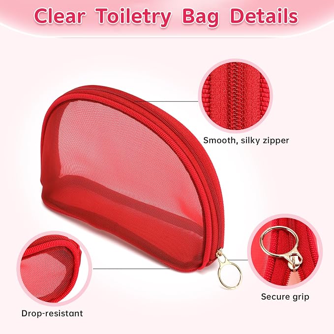 9-Pack Travel Bottles Set, Leak-Proof Refillable Containers with Clear Zipper Bag for Toiletries, Skincare, Shampoo, Lotion TSA Approved Mini Makeup Cosmetic Organizer Pouchfor Women Travel Essentials - Image 3