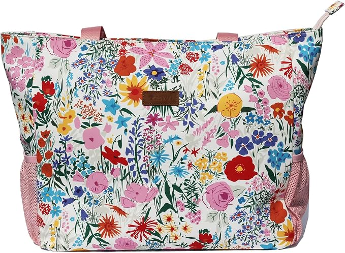 ESVAN LARGE BEACH BAG Water Resistant Lightweight 20 inch Women Oversize Tote Bag for Gym Beach Travel Pool Yoga Nurse - Image 3