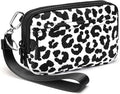 FODOKO Wristlet wallets for Women RFID crossbody bags with 4 Zippers | Checkered quilted nylon with credit card slots, cell phone organizer, and coin purse for travel and everyday carry by FODOKO