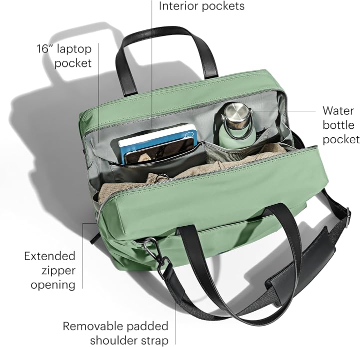 Away The Everywhere Bag, Airline-Approved Carry-On Travel Bag | Water-Repellent Duffel Bag with 16" Padded Laptop Pocket, Trolley Sleeve & Detachable Shoulder Strap - Image 5