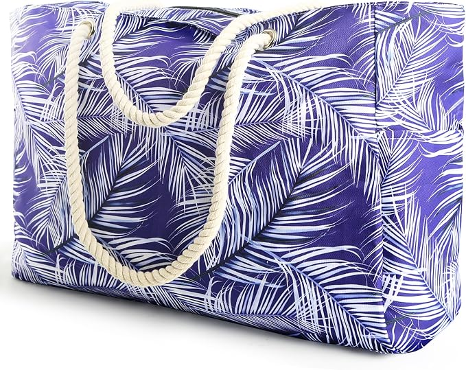 SRISE Large Beach Bag for Women & Men, Beach Bags Waterproof Sandproof, Travel Tote Bag, Swim Pool Bag for Family Outdoor by Unknown