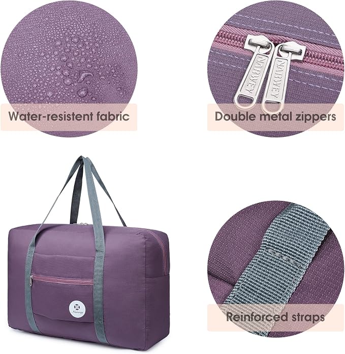 For Spirit Airlines Personal Item Bag Foldable Travel Duffel Bag Tote Carry on Luggage Duffle Overnight for Women and Men - Image 5