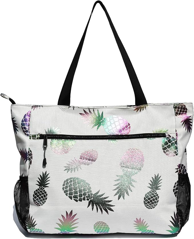 ESVAN LARGE BEACH BAG Water Resistant Lightweight 20 inch Women Oversize Tote Bag for Gym Beach Travel Pool Yoga Nurse - Image 8