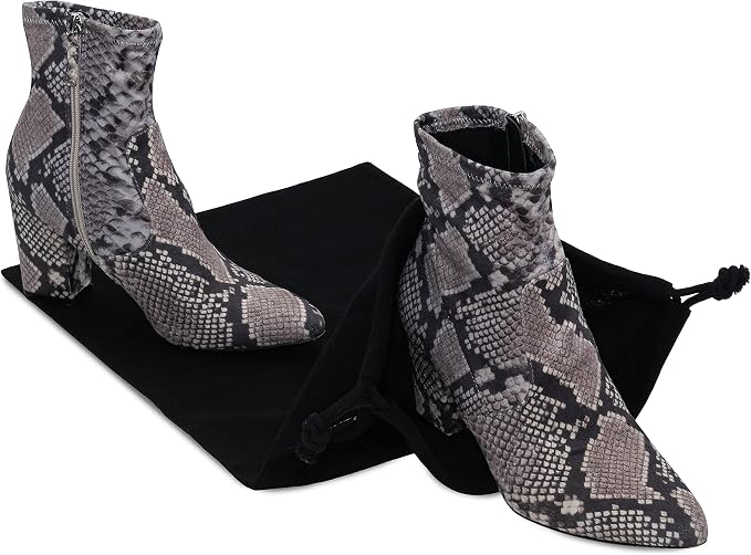 ZENPAC Cloth Bags, Black Duster Flannel Boot Storage with Drawstring Closure, Washable Breathable Cotton Fabric for Shoe, Luggage, 12.5x20.5, 2 Pack - Image 6