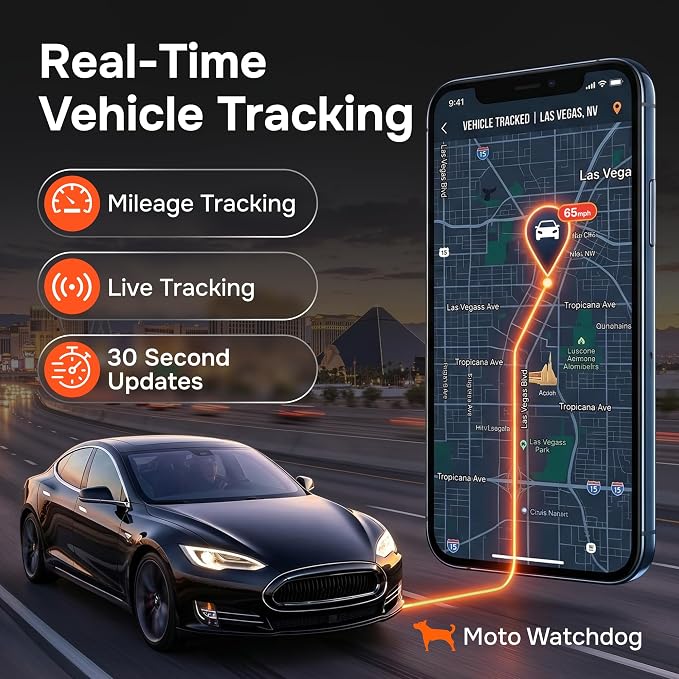 GPS Tracker for Vehicles, No Subscription, No Monthly Fee | Real-Time Location, Mileage Tracking, Speeding Monitoring, Route History, Geofence, Geofence, OBD, for Fleets & Families - Image 4