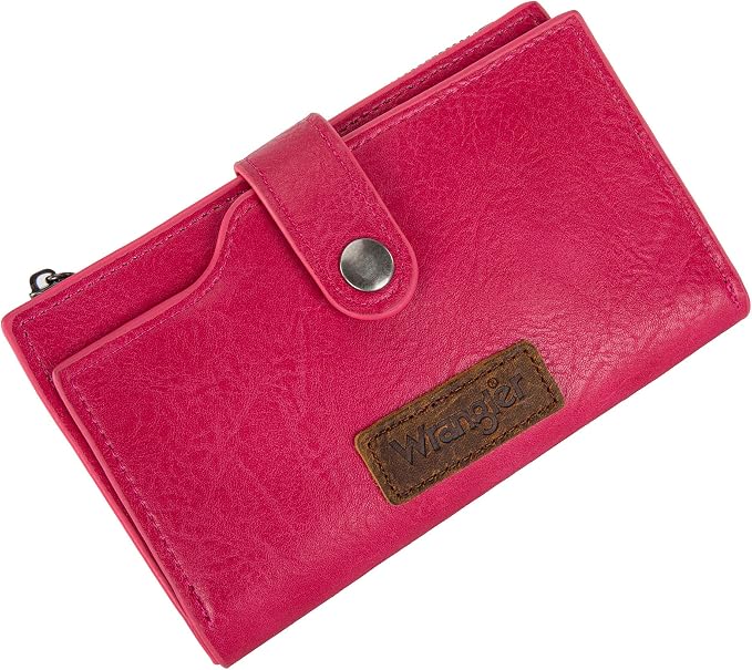 Wrangler Wallet for Women Bifold Card Holder with Zipper and ID Window - Image 5