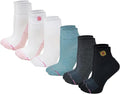 Dr. Motion Compression Quarter Socks For Women With Enhanced Cushion And Breathable Arch Support 6 Pairs by Dr.+Motion