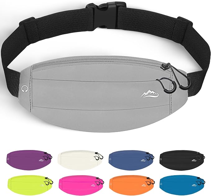 Running Fanny Pack Whole Bag Reflective, Running belt for Women &Men,Sweatproof Phone Holder Workout, Running Waist Pack(grey) by UPTARD