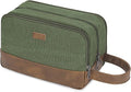 WANDF Travel Toiletry Bag for Men, Canvas Shaving Dopp Kit | Wet Separation, Water-Resistant Fabric, Travel Bag for Toiletries, Shaving Accessories, Weekend Trips by WANDF