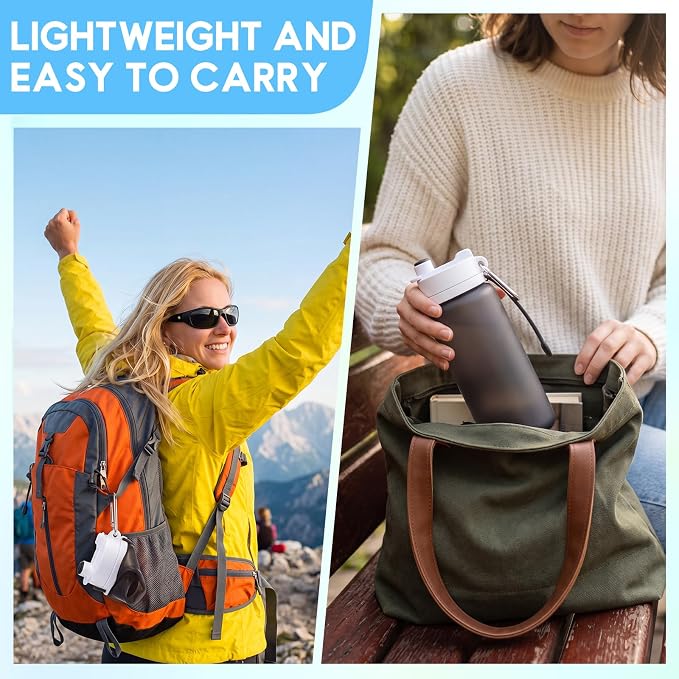 LemonRoad 4 Pcs 19 oz Silicone Collapsible Water Bottle, Multicolored | Portable Foldable Water Bottle, Leakproof, Carabiner, Reusable, Lightweight, for Travel Sport Hiking Camping Cycling Office - Image 5