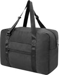 Duffle Bag for Travel Foldable Personal Item Travel Bag, 23L, Black | Carry On Duffel Bag Women Men Frontier Airlines Personal Item Bag Hospital Weekend Overnight Trips by holyluck