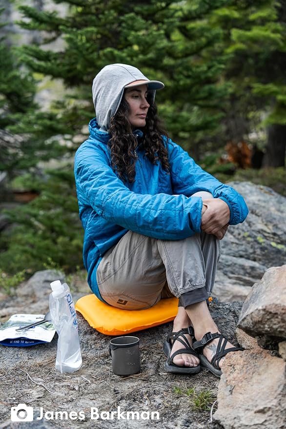 Therm-a-Rest Lite Seat Ultralight Inflatable Seat Cushion, Mango - Image 3