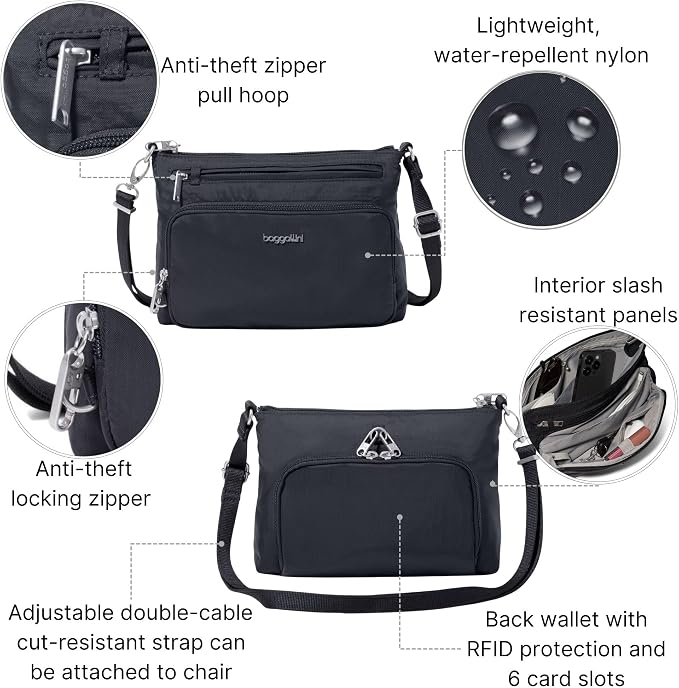 Baggallini Securtex Anti-Theft Keepsake Crossbody - Image 3