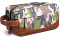 Travel Toiletry Bag for Men, Hanging Toiletry Organizer, Water Resistant Shaving Kit with Large Capacity for Travel Accessories (Camo-Bright Green, Medium) by Ezday