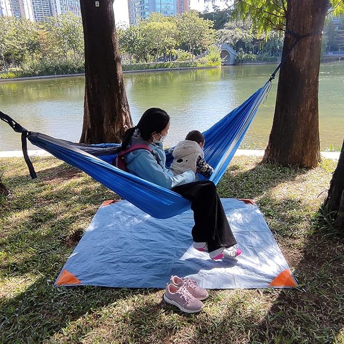 Orga'Neat Pocket Picnic Blanket, Compact Lightweight Tarp for Camping | Foldable, Easy to Carry, Water Resistant Sandproof Washable Quick Dry Mat for Beach, Festival, Travel, Outdoor Recreation - Image 8