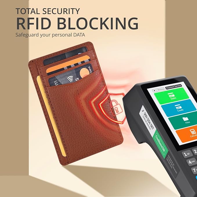 Oak Leathers Leather Wallet for Men & Women - RFID Slim Card Holder - Image 5