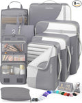 OlarHike 8 Set Packing Cubes for Travel,Gifts for Women Mom,Anti-Tearing Suitcase Organizer,with Over 1000 pcs Mesh Holes,Vacation Essentials & Accessories for Cruise Ship by OlarHike