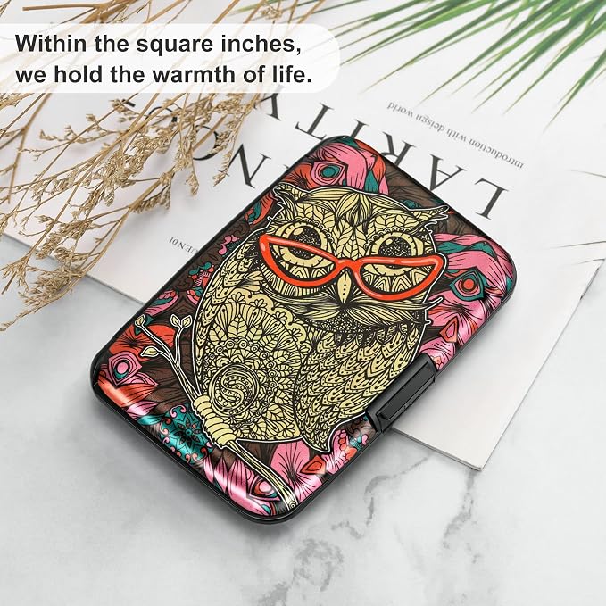 RFID Aluminum Wallet Credit Card Protector Case Holder for Men Women | Mini RFID Aluminum Wallet Credit Cards Holder Business Card Case Metal ID Case for Men Women - Image 6