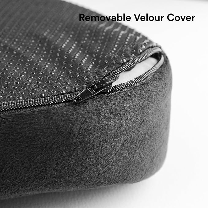 Premium Memory Foam Seat Cushion, for Sciatica Tailbone Back Pain Relief, Posture Correction. Orthopedic Sitting Pillows for Office Chair, Car, Truck, Wheelchair with Non-Slip Bottom (2Pk) - Image 4