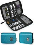 BAGSMART Large Electronics Organizer Travel Case for Tech Accessories, Blue | Travel Cable Organizer, For Travel Essentials, Cord Organizer, For Phone Power Bank SD Card by BAGSMART