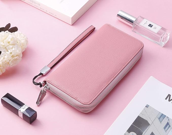 Small Compact Women Wallet RFID Blocking Genuine Leather Bifold Purse with ID Windows - Image 6