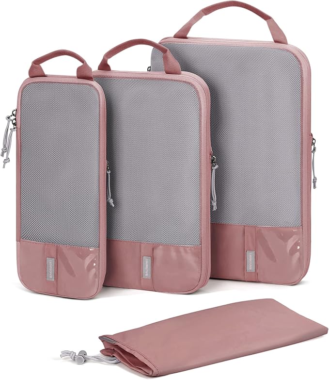 BAGSMART Compression Packing Cubes for Travel Essentials | 14 Set /6 Set /4 Set/2 Set, Lightweight, Durable by BAGSMART