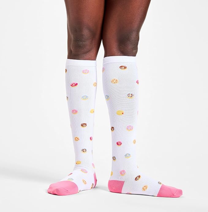 Nurse Mates 3 Pack Women's Compression Socks | 12-14 mm/Hg | Reduce Swelling | Improve Circulation | One Size | 3 Pair - Image 2