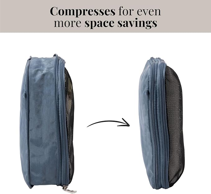 Baggallini Compression Cube 3-piece set - Lightweight Compression Packing Cubes for Travel - Image 2