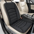 BOPUOVRE Memory Foam Car Seat Cushion Breathable Fabric | Non Slip Gel Universal Fit Car Truck Office Home 19 6x18x1 2 Inch Black With Backrest by BOPUOVRE