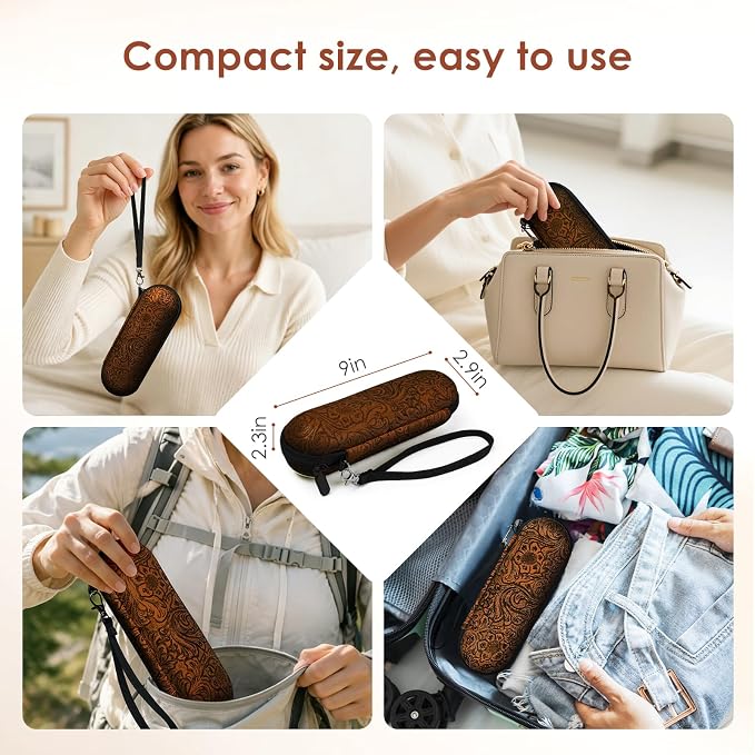 Electric Toothbrush Travel Case, compatible with Oral-B/Oral-B Pro 1000, 1500, 5000, 7000, 7500, 6000, 9600; Philips Sonicare 4100, 5100, 1100, 6100, 5300; Oral-B iO electric toothbrush - Image 3