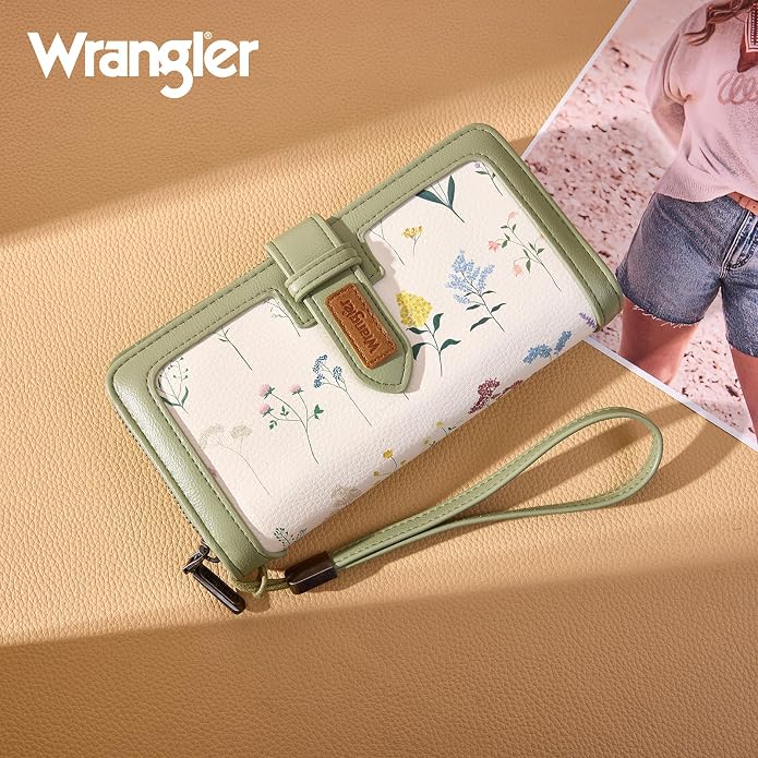 X Wrangler Women's Wallets Bifold Wristlet Wallets for Women Large Capacity Credit Card Wallet with ID Window - Image 3