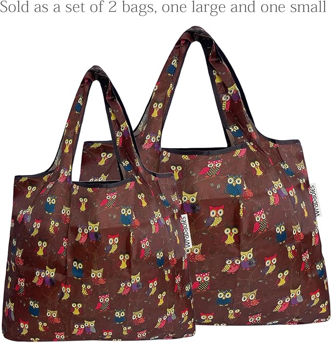 allydrew Large Foldable Tote Nylon Reusable Grocery Bags - Image 3