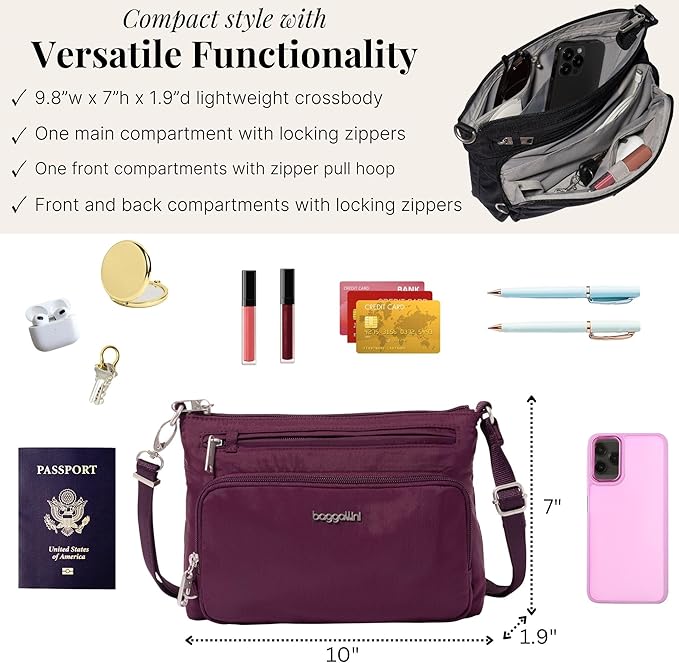 Baggallini Securtex Anti-Theft Keepsake Crossbody - Image 4