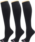 Dr. Motion 3 Pairs Light Summer Bright Fun Graduated Compression Women's Knee-Hi Socks by Dr.+Motion