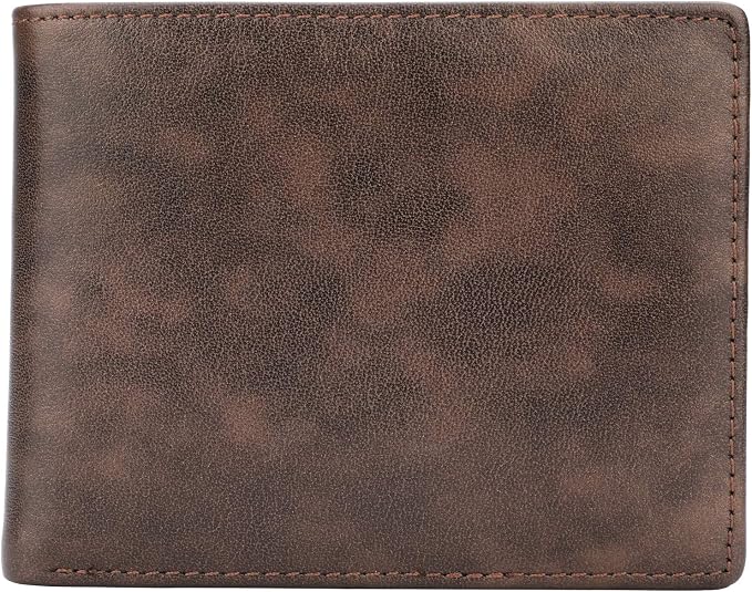 HIMI Wallet for Men-Genuine Leather RFID Blocking Bifold Stylish Wallet With 2 ID Window - Image 7
