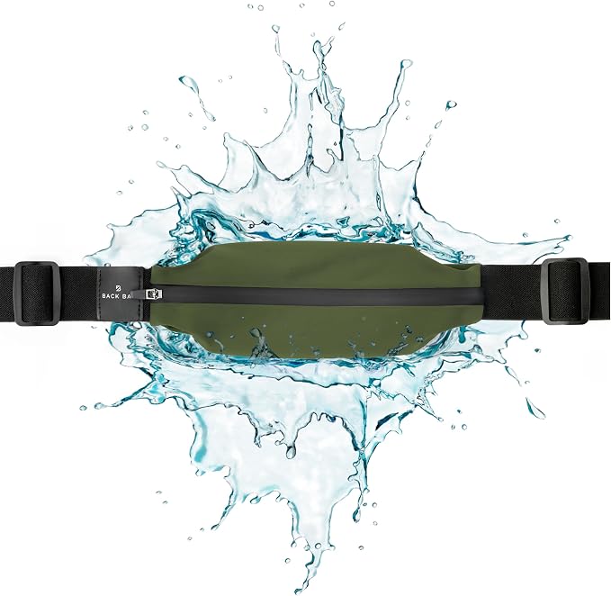 Back Bay Slim Running Belt for Women & Men [Fits ALL Phones], Runners Fanny Pack for Men, Money Belt, Running Gear Gift, Waist Bag Workout Gear, iPhone Runner's Phone Holder Waist Pack by BackBayAudio