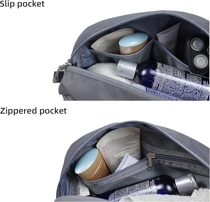 Travel Toiletry Bag 8L, Large Packing Cube with Waterproof TPU Wet/Dry Compartment - Image 5