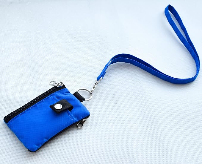 CHENSPRX Minimalist RFID Blocking Small Wallet with ID Window,WaterResistant Zip Id Case Wallet with Lanyard Keychain for Cards,Cash,Travel,Women,Men - Image 7