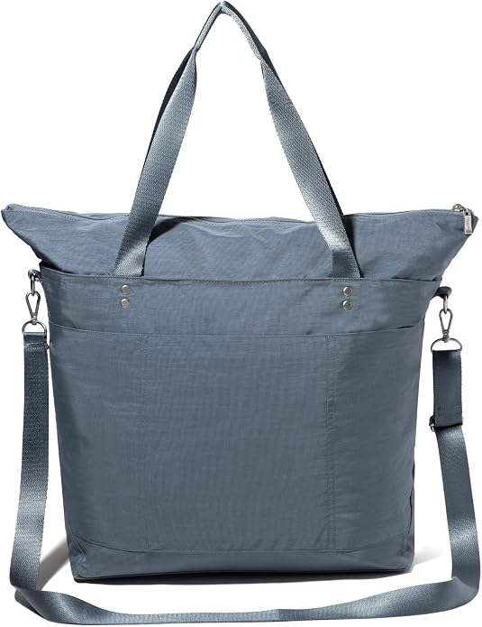 Baggallini Carryall Tote - Lightweight Nylon Zipper Top Weekender Travel Beach Bag w/Luggage Sleeve - Image 15