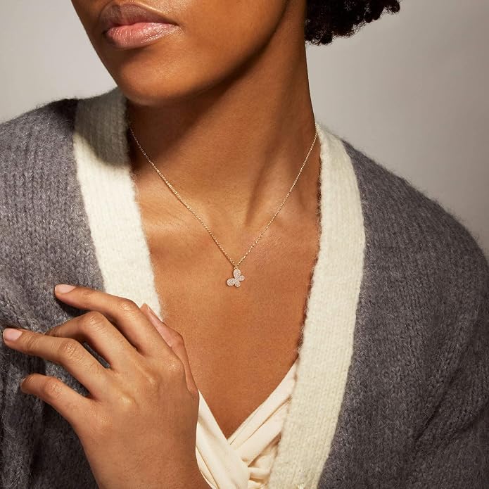Gold Necklace for Women, Dainty Charm Pendant Necklace Jewelry Gift | 14K Gold Plated, Cute, Delicate, Adults, Non Tarnish, Hypoallergenic, Accessories - Image 3